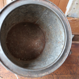 Blik drum metaal ijzer barn found hoogte 20 cm