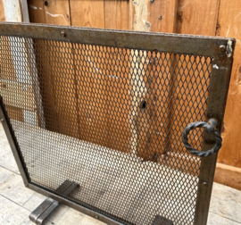 Haard scherm vonkenvanger metaal 45 cm