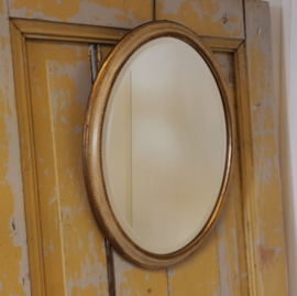 Spiegel origineel 35 x 45 facet brocante VERKOCHT