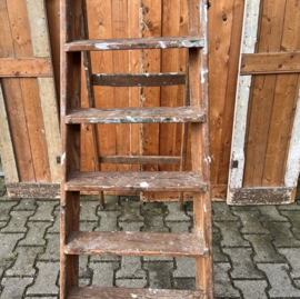 Oude houten trap ladder schilderstrap VERKOCHT