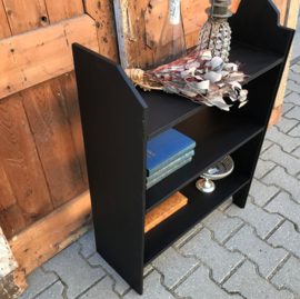 Boeken kast schappen kast zwart 60 cm breed