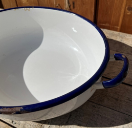 Emaille schaal bak wit 43 x 29 cm origineel