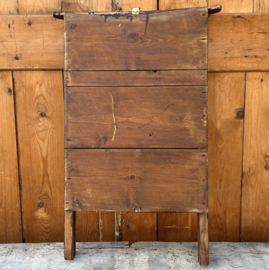 Wasbord hout met zink antiek VERKOCHT