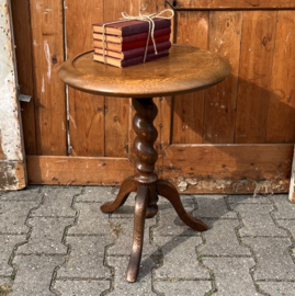 Wijntafel bijzettafel haltafel hout Ø 45 cm