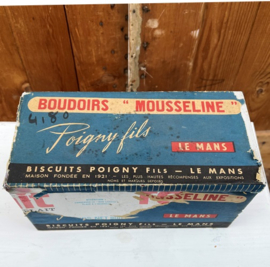 Blik Biscuits Poigny Le Mans koek origineel
