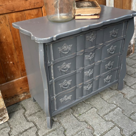 Ladekast grijs 4 laden halkast 71 x 33 x 62 cm