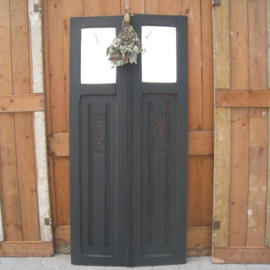 Oude panelen hout grijs 150 cm VERKOCHT