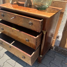 Ladekast commode 3 laden origineel 81,5 cm