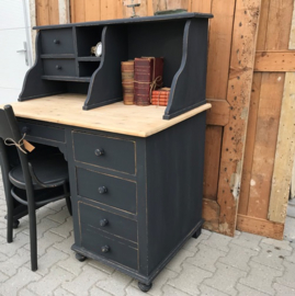 Bureau schrijfbureau hout grijs 109 cm VERKOCHT