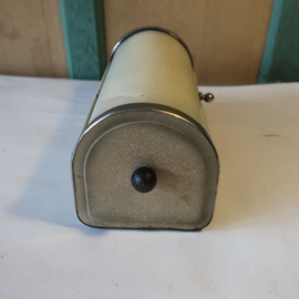 Beschuit trommel 29 x 12 x 12 metaal origineel