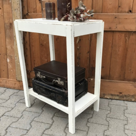 Haltafel side table 1930 bijzettafel wit 76 cm hoog