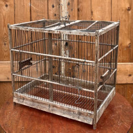 Vogelkooi kooi hout 43 x 27 x 36,5 VERKOCHT