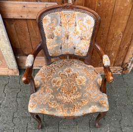 Luie stoel fauteuil Louis XV stijl VERKOCHT