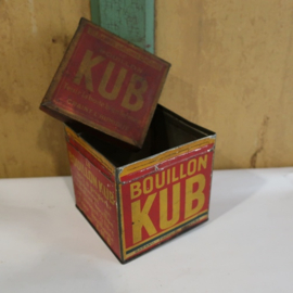 KUB bouillon France metaal origineel rood