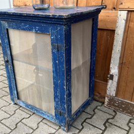 Vliegenkast blauw kast 70 x 48,5 x 84,5 VERKOCHT