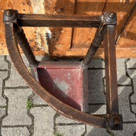 Bak garderobe 1920 1930 hout kapstok