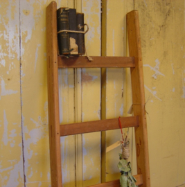 Houten ladder trap 6 treden decoratie VERKOCHT