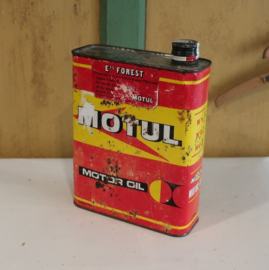 Olie blik olie drum Motul motor oil barn found