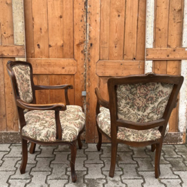 Stoelen antiek origineel Goblain stof