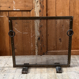 Haard scherm vonkenvanger metaal 45 cm