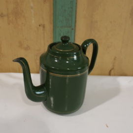 Pot emaille koffiepot groen 20 cm VERKOCHT