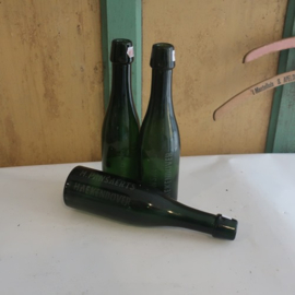 Fles bierfles groen glas M. Pansaerts Haekendover