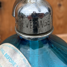 Spuitwater soda fles Setlzer Water USA VERKOCHT