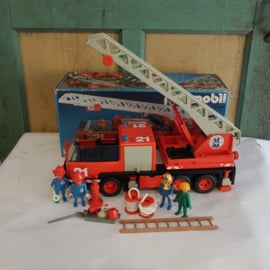 Playmobil brandweer wagen in doos vintage