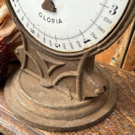 Weegschaal Gloria origineel wijzerplaat emaille