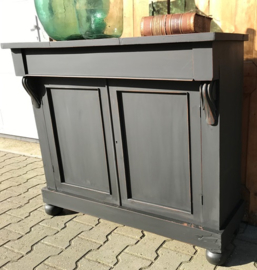 Commode lage kast grijs 105 cm VERKOCHT