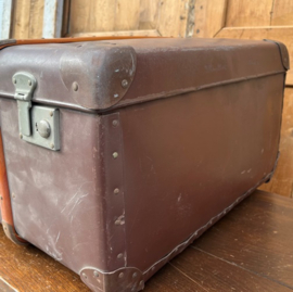 Kist koffer houten latten hutkoffer VERKOCHT