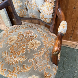 Luie stoel fauteuil Louis XV stijl VERKOCHT