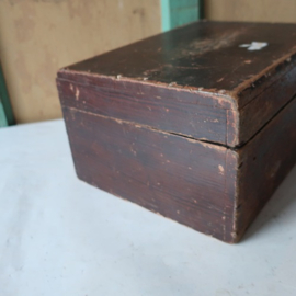 Houten kist origineel 29 x 22 x 14 cm