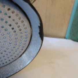 Vergiet emaille Deense zeef grijs Ø 27 cm