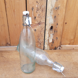 Fles frisdrankfles glas 1 liter Frankrijk VERKOCHT