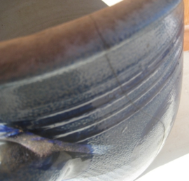 Keulse pot origineel grijs blauw 30 cm VERKOCHT