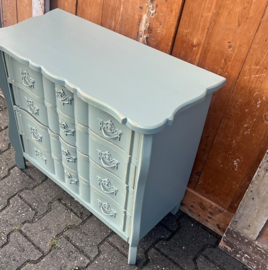 Ladekast groen 4 laden halkast 71 x 33 x 62