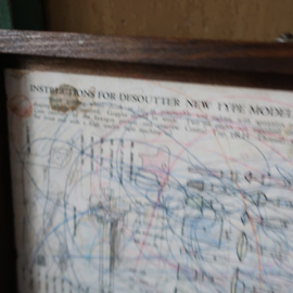 Tekendoos kist hout origineel 28 cm VERKOCHT