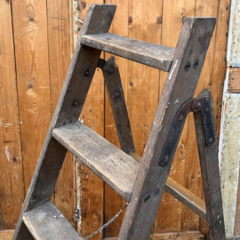 Oude houten trap ladder schilderstrap VERKOCHT