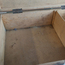 Kist koffer hout origineel plat 57 cm
