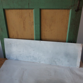 Wand plaat metaal tekst Formica 80 x 25