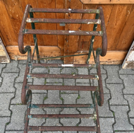 Oude trap ladder schilderstrap metaal 77 cm