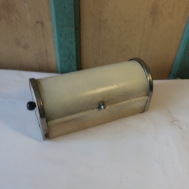 Beschuit trommel 29 x 12 x 12 metaal origineel