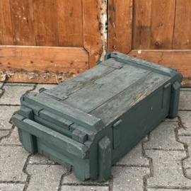 Houten kist legerkist munitie VERKOCHT
