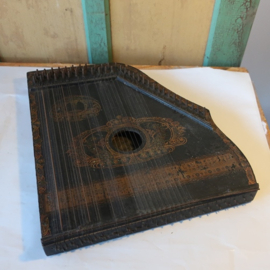 Citer zither snaarinstrument origineel OPKNAPPER