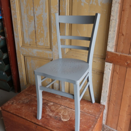Stoel antiek hout grijs model Luterma