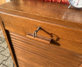 Roldeur kast archiefkast hout VERKOCHT