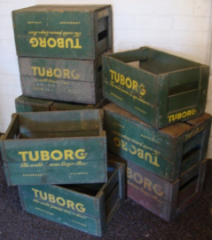 Tuborg beer bier kist 47 x 30 x 25 origineel groen VERKOCHT