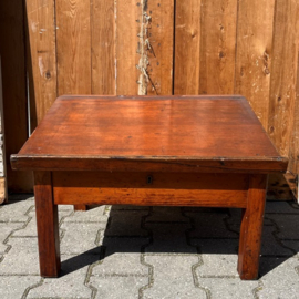 Houten lessenaar secretaire met klep origineel