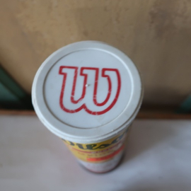 Wilson oud blik met tennisballen origineel